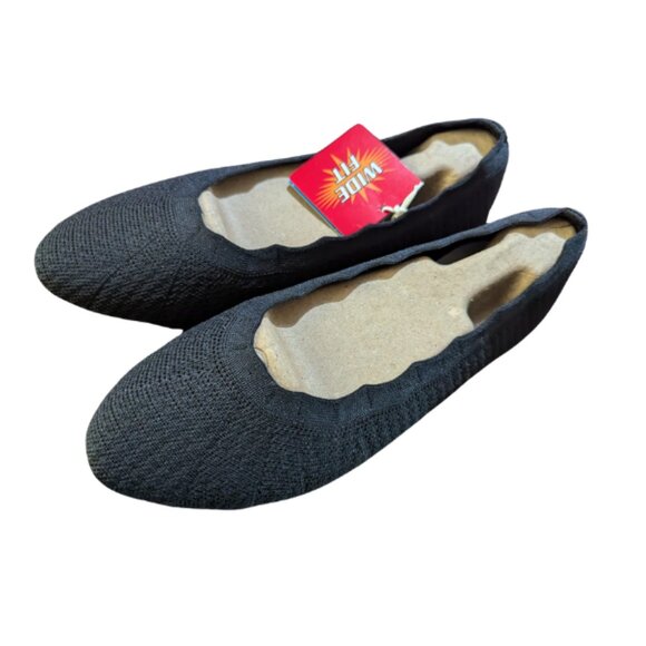 New Woman shoes Sketchers Cleo.s, size 7.5 us, black , ballerine shoes, vegan - Picture 2 of 14